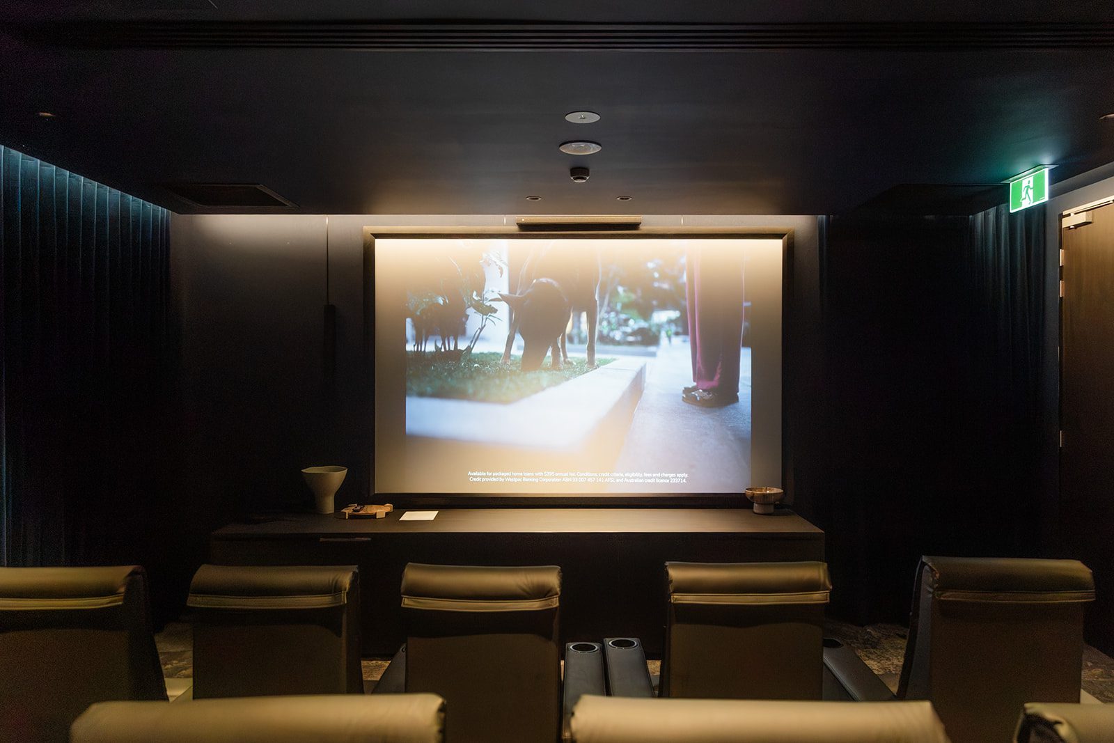 Cinema room installation at Ingenia Lifestyle Clubhouse with AVE Technologies audio-visual systems